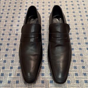 Yves Saint Laurent Rive Gauche Penny Loafers - Embossed YSL - EU 46